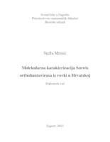 prikaz prve stranice dokumenta Molekularna karakterizacija Seewis orthohantavirusa iz rovki u Hrvatskoj