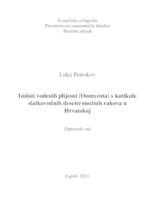 prikaz prve stranice dokumenta Izolati vodenih plijesni (Oomycota) s kutikule slatkovodnih deseteronožnih rakova u Hrvatskoj