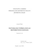 prikaz prve stranice dokumenta Računalna formalizacija matematičkih dokaza
