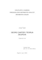 prikaz prve stranice dokumenta Georg Cantor i teorija skupova