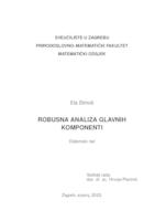 prikaz prve stranice dokumenta Robusna analiza glavnih komponenti