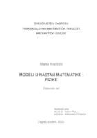 prikaz prve stranice dokumenta Modeli u nastavi matematike i fizike