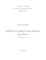 prikaz prve stranice dokumenta Kvalitativni i kvantitativni sastav ihtiofaune jezera Savica