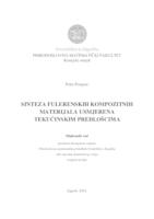 prikaz prve stranice dokumenta Sinteza fulerenskih kompozitnih materijala usmjerena tekućinskim predlošcima
