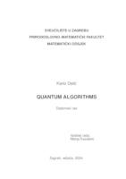 prikaz prve stranice dokumenta Kvantni algoritmi 