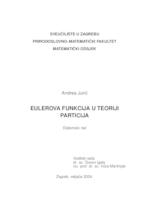 prikaz prve stranice dokumenta Eulerova funkcija u teoriji particija