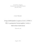 prikaz prve stranice dokumenta Uloga inhibicijskih receptora LAG-3, TIM-3 i PD-1 u patogenezi hemoragijske vrućice s bubrežnim sindromom