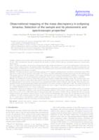prikaz prve stranice dokumenta Observational mapping of the mass discrepancy in eclipsing binaries: Selection of the sample and its photometric and spectroscopic properties