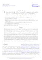 prikaz prve stranice dokumenta The XXL survey. LII. The evolution of radio AGN LF determined via parametric methods from GMRT, ATCA, VLA, and Cambridge interferometer observations