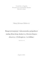 prikaz prve stranice dokumenta Rasprostranjenje i taksonomska pripadnost malog dinarskog skakavca, Rammeihippus dinaricus (Orthoptera: Acrididae)