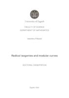 prikaz prve stranice dokumenta Radical isogenies and modular curves