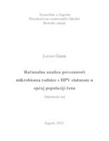 prikaz prve stranice dokumenta Računalna analiza povezanosti mikrobioma rodnice s HPV statusom u općoj populaciji žena