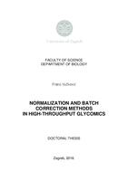 prikaz prve stranice dokumenta Metode normalizacije i korekcije u visoko-protočnoj glikomici