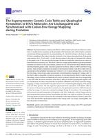 prikaz prve stranice dokumenta The Supersymmetry Genetic Code Table and Quadruplet Symmetries of DNA Molecules Are Unchangeable and Synchronized with Codon-Free Energy Mapping during Evolution