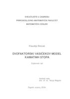 prikaz prve stranice dokumenta Dvofaktorski Vasičekov model kamatnih stopa
