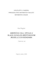 prikaz prve stranice dokumenta Američka call opcija u Black-Scholes-Mertonovom modelu s dividendama