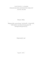 prikaz prve stranice dokumenta Magnetsko ponašanje lančastih i slojevitih hibridnih metoksietilamonijevih halogenokuprata(II)
