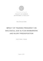 prikaz prve stranice dokumenta IMPACT OF TRAINING FREQUENCY ON BIOLOGICAL AGE GLYCAN BIOMARKERS AND INJURY PREDISPOSITION