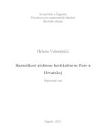 prikaz prve stranice dokumenta Raznolikost alohtone hortikulturne flore u Hrvatskoj