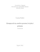 prikaz prve stranice dokumenta Komparativna analiza genoma čovjeka i primata