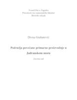 prikaz prve stranice dokumenta Područja povećane primarne proizvodnje u Jadranskom moru