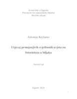 prikaz prve stranice dokumenta Utjecaj promjenjivih svjetlosnih uvjeta na fotosintezu u biljaka