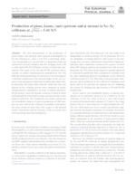 prikaz prve stranice dokumenta Production of pions, kaons, (anti-)protons and φ mesons in Xe–Xe collisions at √sNN = 5.44 TeV