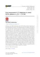 prikaz prve stranice dokumenta First measurements of N-subjettiness in central Pb-Pb collisions at √sNN = 2.76 TeV