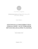 prikaz prve stranice dokumenta Identifikacija endosimbiotskih odnosa hidre i alge primjenom metoda molekularne filogenije