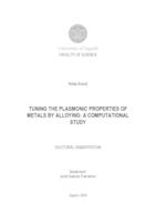 prikaz prve stranice dokumenta Tuning the plasmonic properties of metals by alloying - a computational study