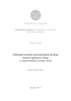 prikaz prve stranice dokumenta Cjelogenomska asocijacijska studija masne tjelesne mase u stanovništvu otoka Visa