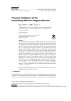 prikaz prve stranice dokumenta Physical limitations of the Hohenberg–Mermin–Wagner theorem