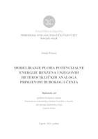 prikaz prve stranice dokumenta Modeliranje ploha potencijalne energije benzena i njegovih heterocikličkih analoga primjenom dubokog učenja