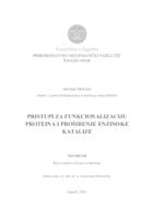 prikaz prve stranice dokumenta Pristupi za funcionalizaciju proteina i proširenje enzimske katalize