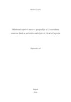 prikaz prve stranice dokumenta Odabrani aspekti nastave geografije u 5. razredima osnovne škole u pet odabranih četvrti Grada Zagreba