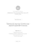 prikaz prve stranice dokumenta Optimizacija ekspresije  i pročišćavanja atipičnih arginil-tRNA-sintetaza