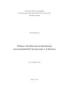 prikaz prve stranice dokumenta Sinteza i strukturna karakterizacija klorometalatnih(II) soli propan-1,2-diamina