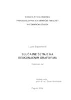 prikaz prve stranice dokumenta Slučajne šetnje na beskonačnim grafovima