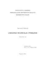 prikaz prve stranice dokumenta Linearna regresija i primjene