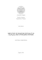 prikaz prve stranice dokumenta NMR study of quantum criticality in Ce3Pd20Si6 AND m-PhNO2BNO systems