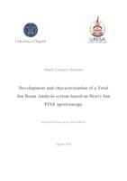 prikaz prve stranice dokumenta Development and characterisation of a Total Ion Beam Analysis system based on Heavy Ion PIXE spectroscopy