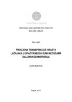 prikaz prve stranice dokumenta PROCJENA TRANSPIRACIJE HRASTA LUŽNJAKA U SPAČVANSKOJ ŠUMI METODAMA DALJINSKOG MOTRENJA