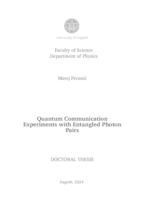 prikaz prve stranice dokumenta Quantum Communication Experiments with Entangled Photon Pairs