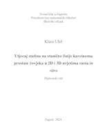 prikaz prve stranice dokumenta Utjecaj statina na stanične linije karcinoma prostate čovjeka u 2D i 3D uvjetima rasta in vitro