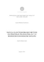 prikaz prve stranice dokumenta RAZVOJ ELEKTROKEMIJSKE METODE ZA PRAĆENJE POLISULFIDA (Sx2-) U MORSKOM EUKSINSKOM OKOLIŠU