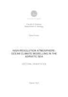 prikaz prve stranice dokumenta HIGH-RESOLUTION ATMOSPHERE-OCEAN CLIMATE MODELLING IN THE ADRIATIC SEA