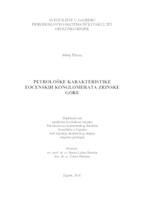 prikaz prve stranice dokumenta PETROLOŠKE KARAKTERISTIKE EOCENSKIH KONGLOMERATA ZRINSKE GORE