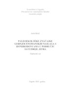 prikaz prve stranice dokumenta Paleoekološke značajke gornjocenomanskih naslaga s hondrodontama u području Savudrije, Istra