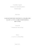 prikaz prve stranice dokumenta Karakteristike sedimenta odabranih zaljeva i ušća jadranskih rijeka Hrvatske