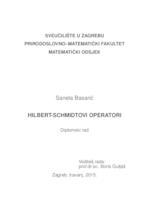 prikaz prve stranice dokumenta Hilbert-Schmidtovi operatori
